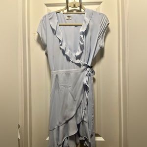 Sunday Best - light blue wrap dress from aritzia- 4
